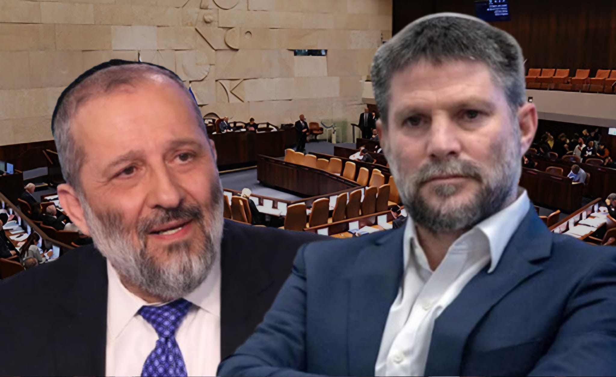 בצלאל סמוטריץ' ואריה דרעי. צילום: מסך רשתות חברתיות