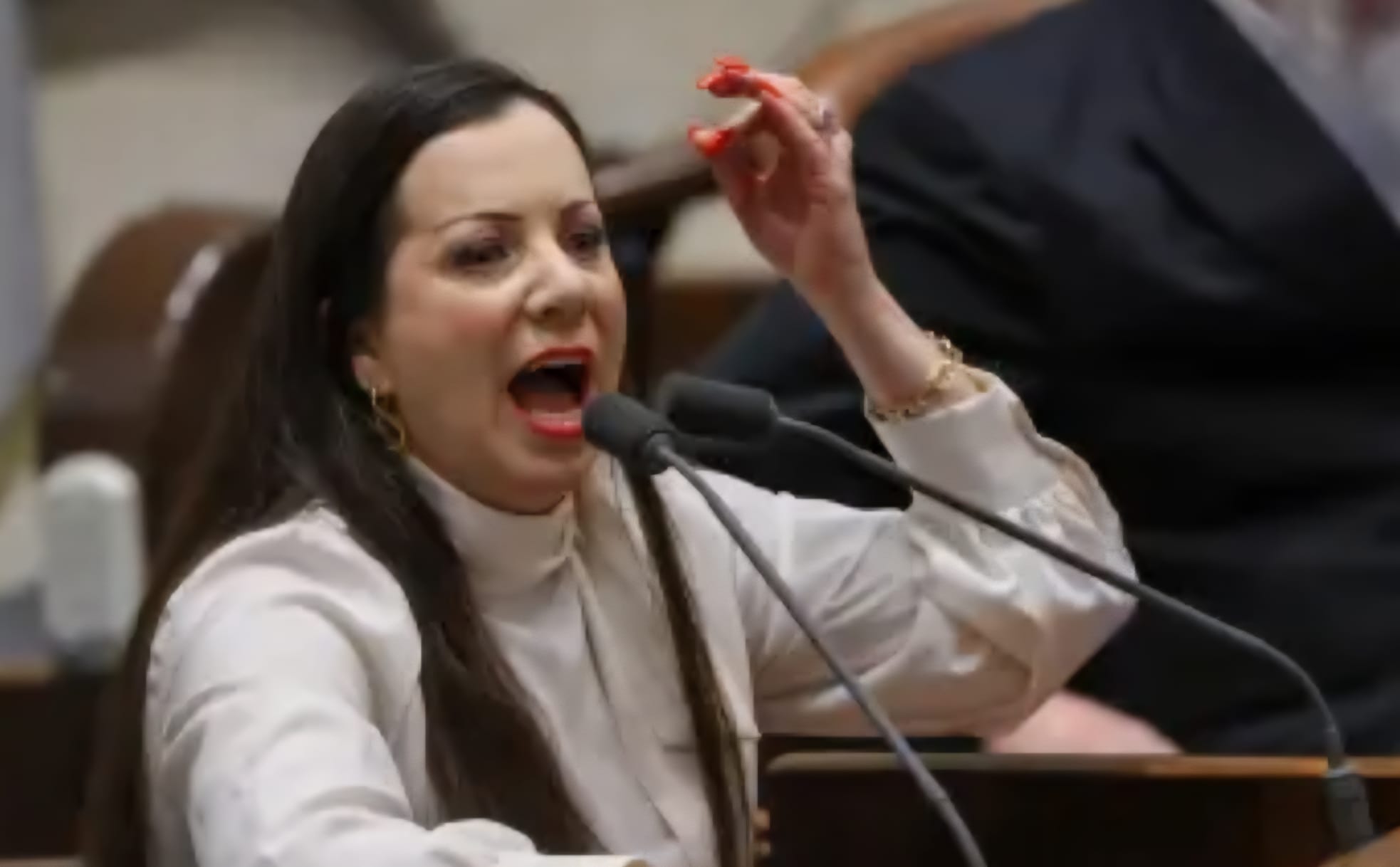 ח"כ טלי גוטליב מעוררת מהומה בכנסת. צילום: דוברות כנסת ישראל