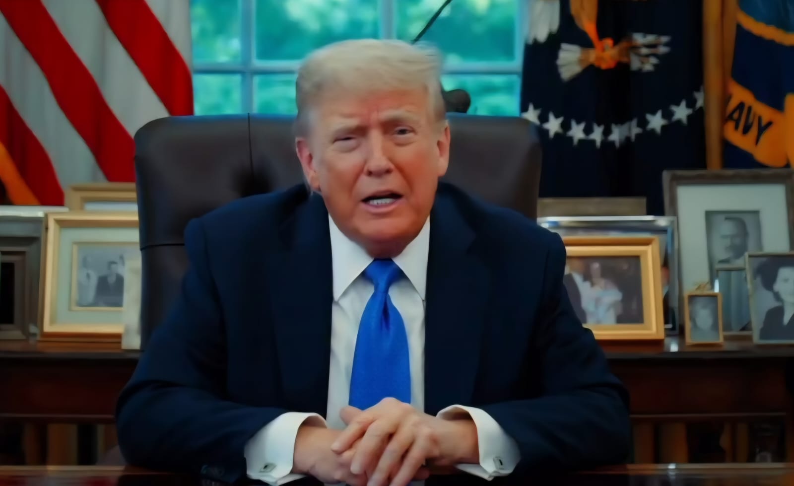 נשיא ארה"ב דונלד טראמפ. צילום: מסך רשתות חברתיות