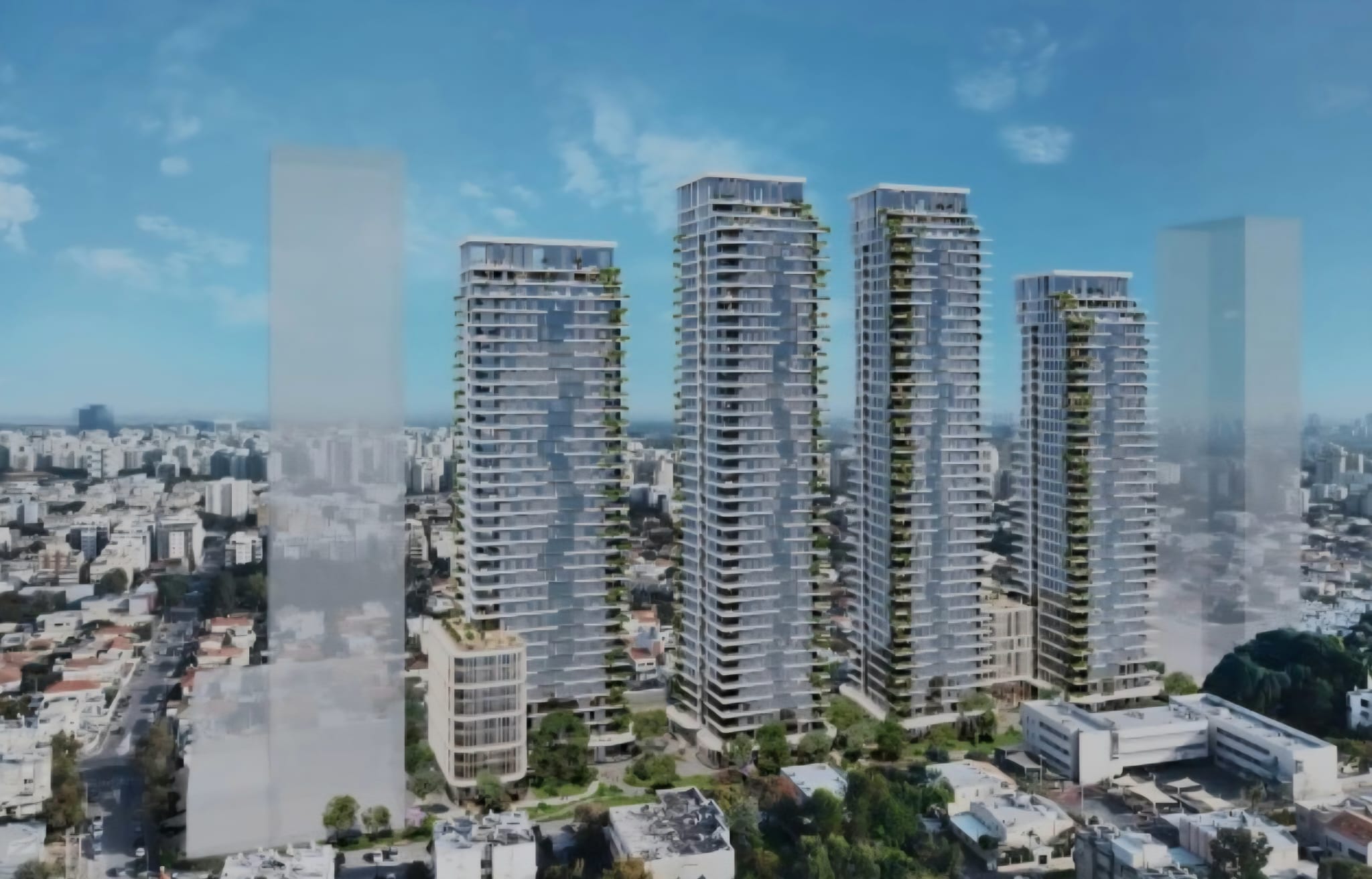 הדמיה של התוכנית בשכונת ג'סי כהן (קסם הדמיות ממוחשבות)