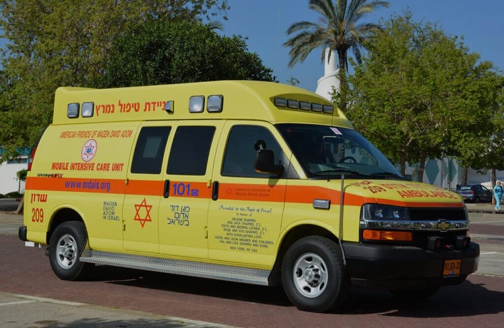 ניידת מד"א. צילום: דוברות מד"א