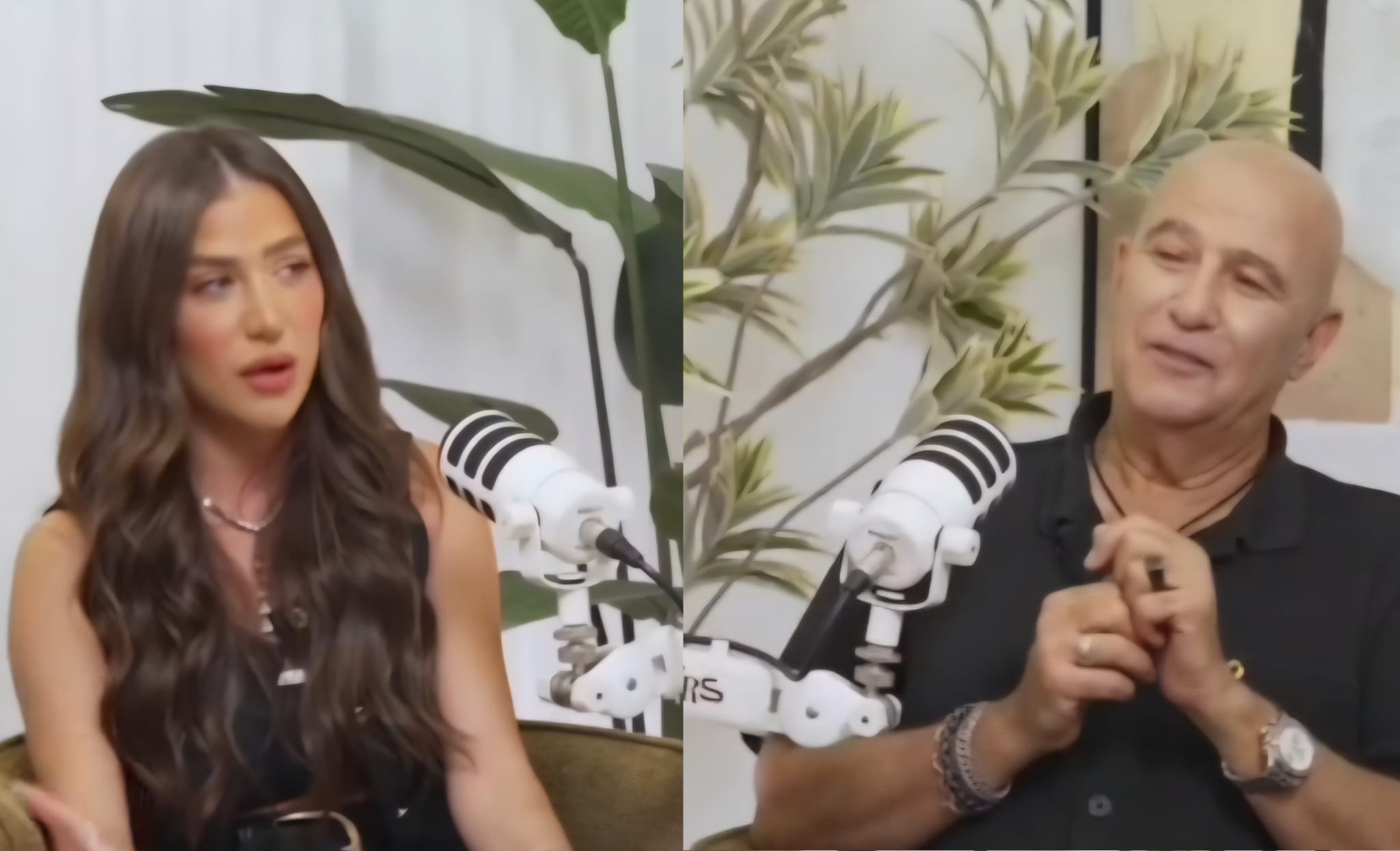 הנומרולוג המפורסם שוקי גבאי וים צים. צילום: מסך רשתות חברתיות