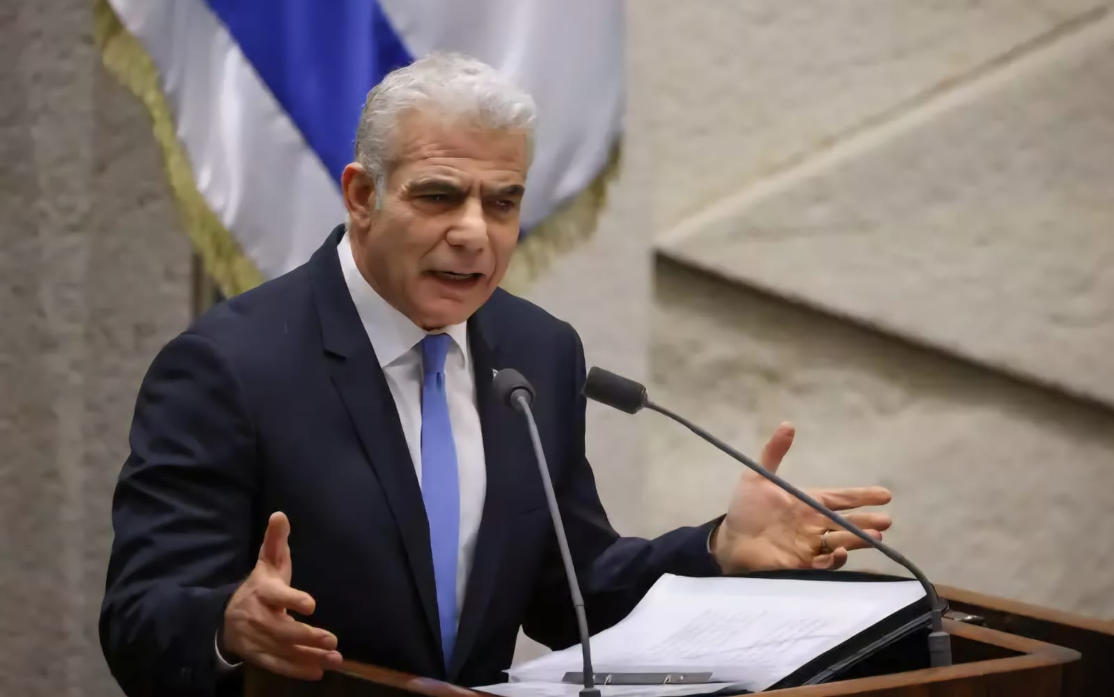 יו"ר האופוזיציה, יאיר לפיד. צילום: דוברות הכנסת