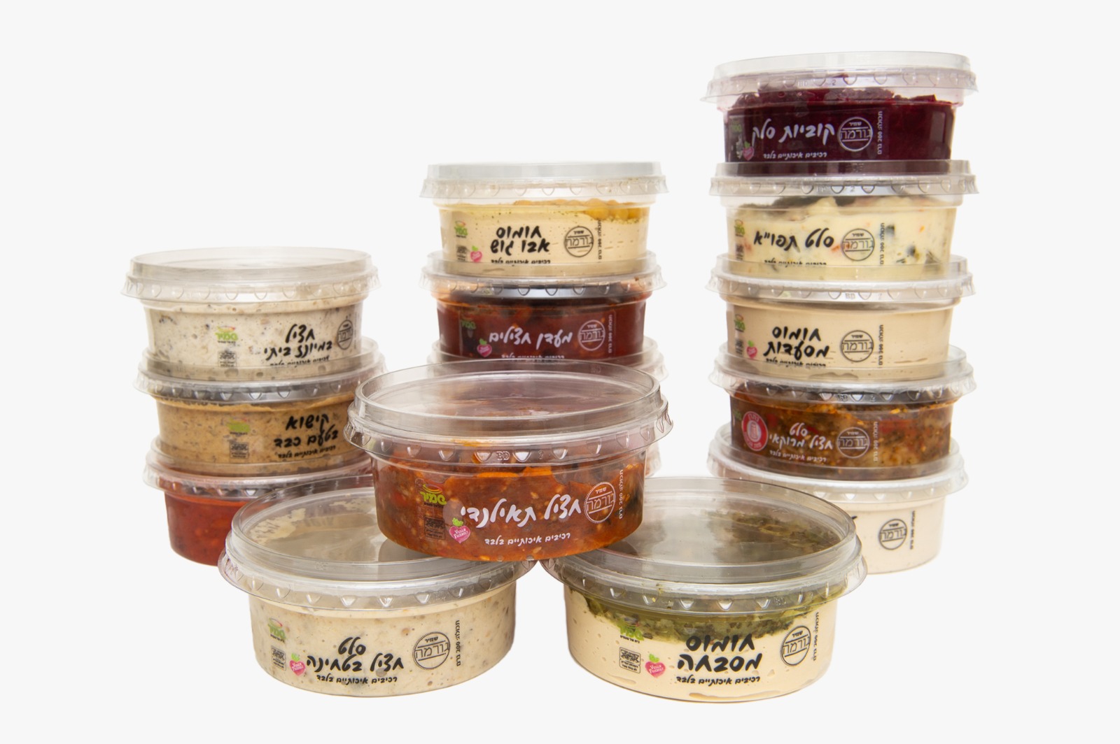 חלק מסדרת סלטי הגורמה של חברת סלטי "שמיר". צילום: יח"צ