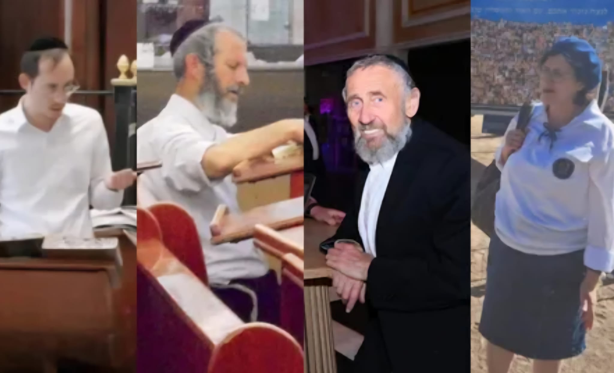 הנרצחים בפיגוע: שרה מנדלסון, הרב מרדכי שטיינצג, הרב לוי יצחק פש וישראל מנצור. צילום: לפי סעיף 27א'\באדיבות המשפחה