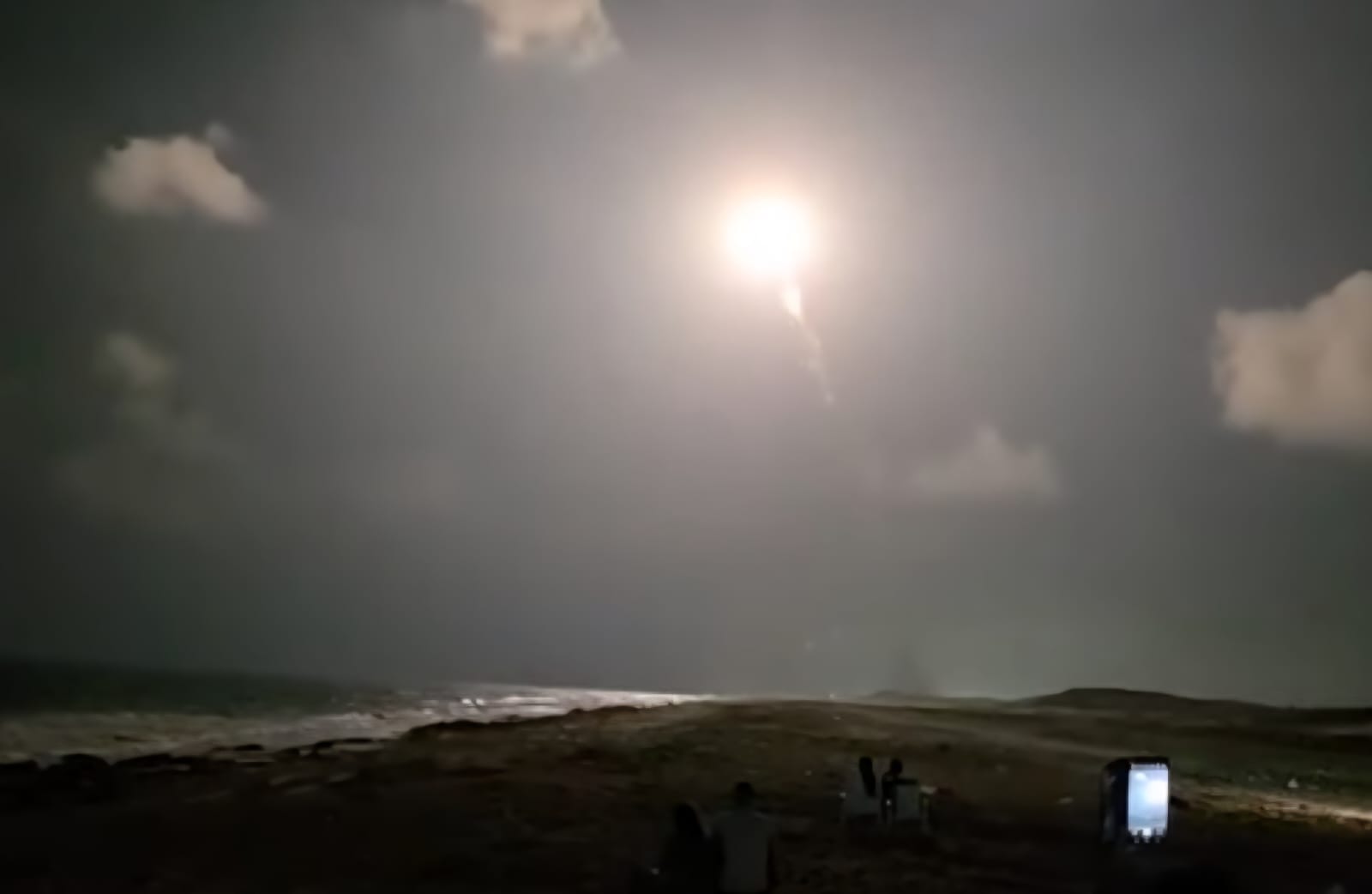 שיגור הלווין "אופק19" לחלל. צילום: מסך רשתות חברתיות\לפי סעיף 27 א'