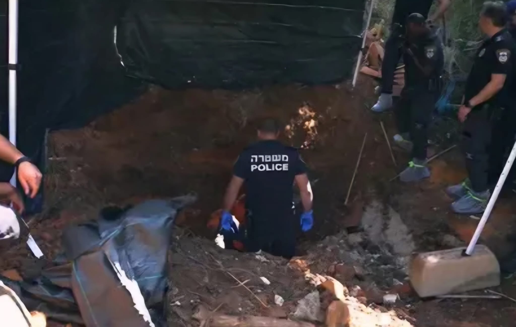 משטרת ישראל בזירת האירוע. צילום: דוברות המשטרה