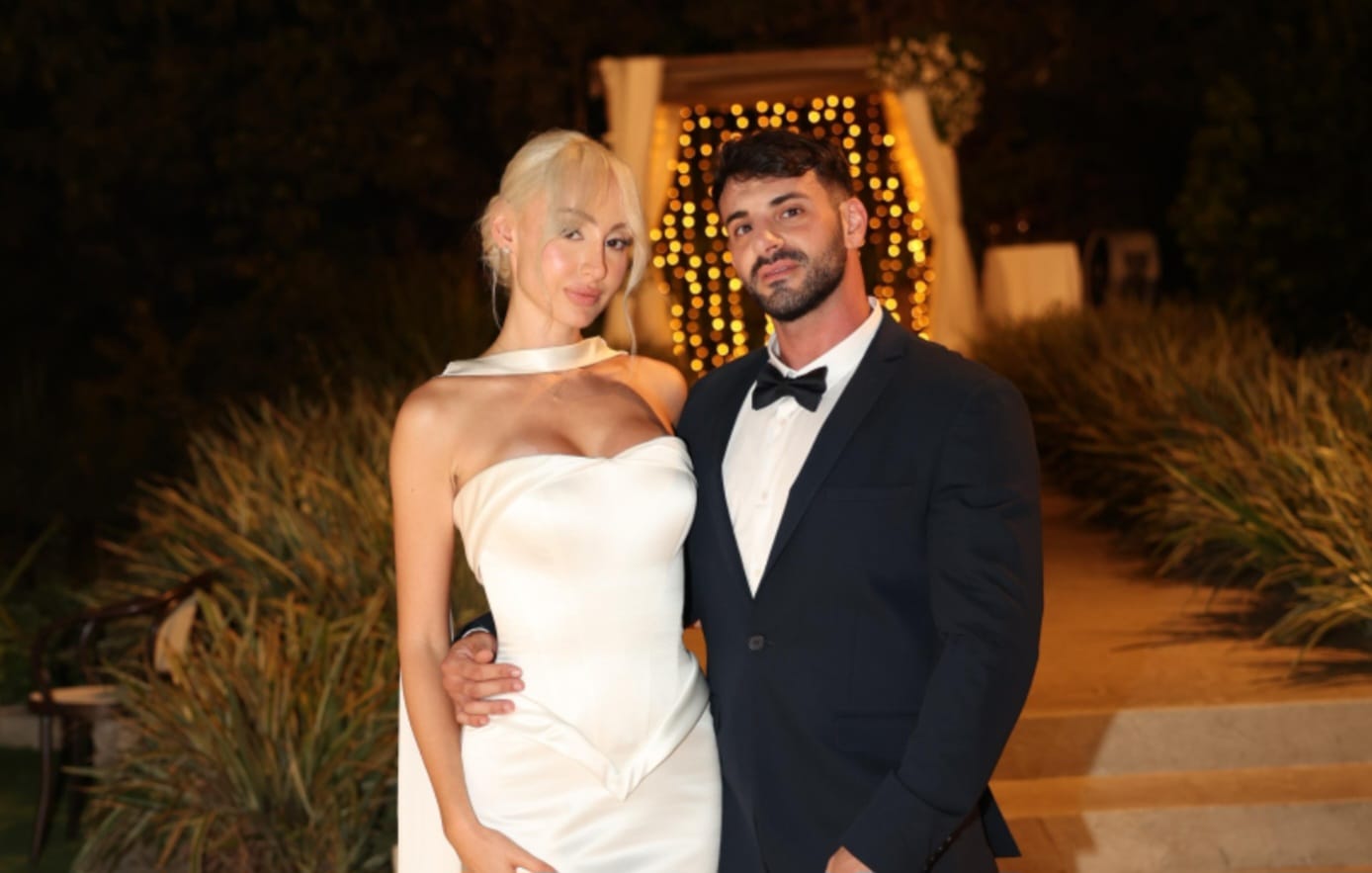 נאור יזדן, ובת זוגו מישל מיטל סימון התחתנו. צילום: אור גפן