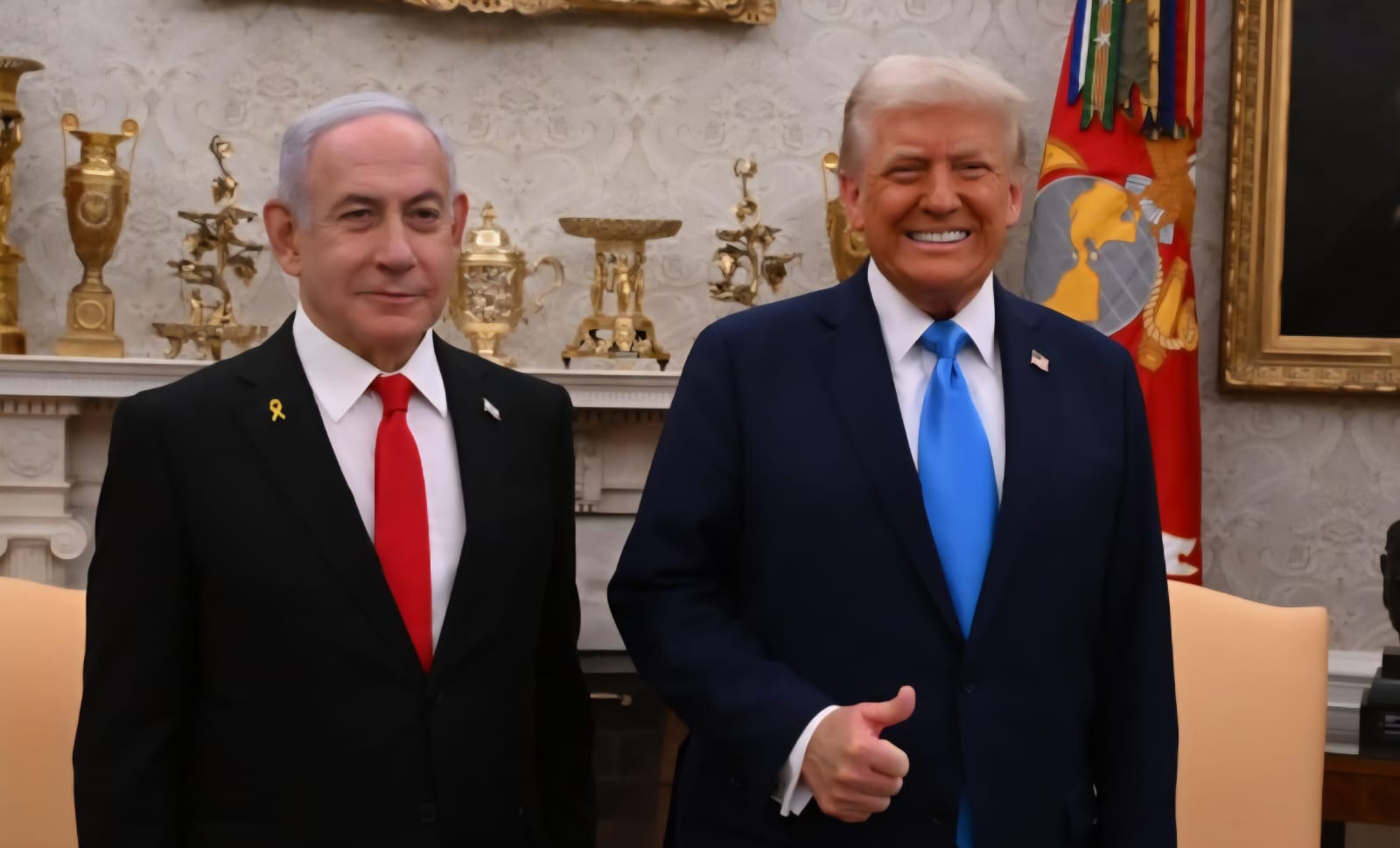 ראש הממשלה, בנימין נתניהו ונשיא ארה"ב, דונלד טראמפ. צילום: לע"מ