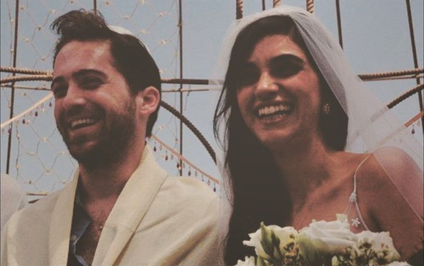 לירז צ'רכי ותום אבני בימים מאושרים יותר. צילום: מסך רשתות חברתיות