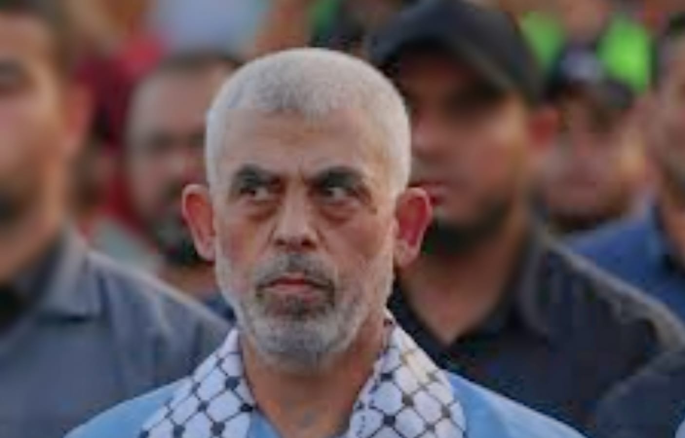 המחבל השפל ומנהיג ארגון הטרור חמאס לשעבר, יחיא סינוואר. צילום: מסך תקשורת ערבית