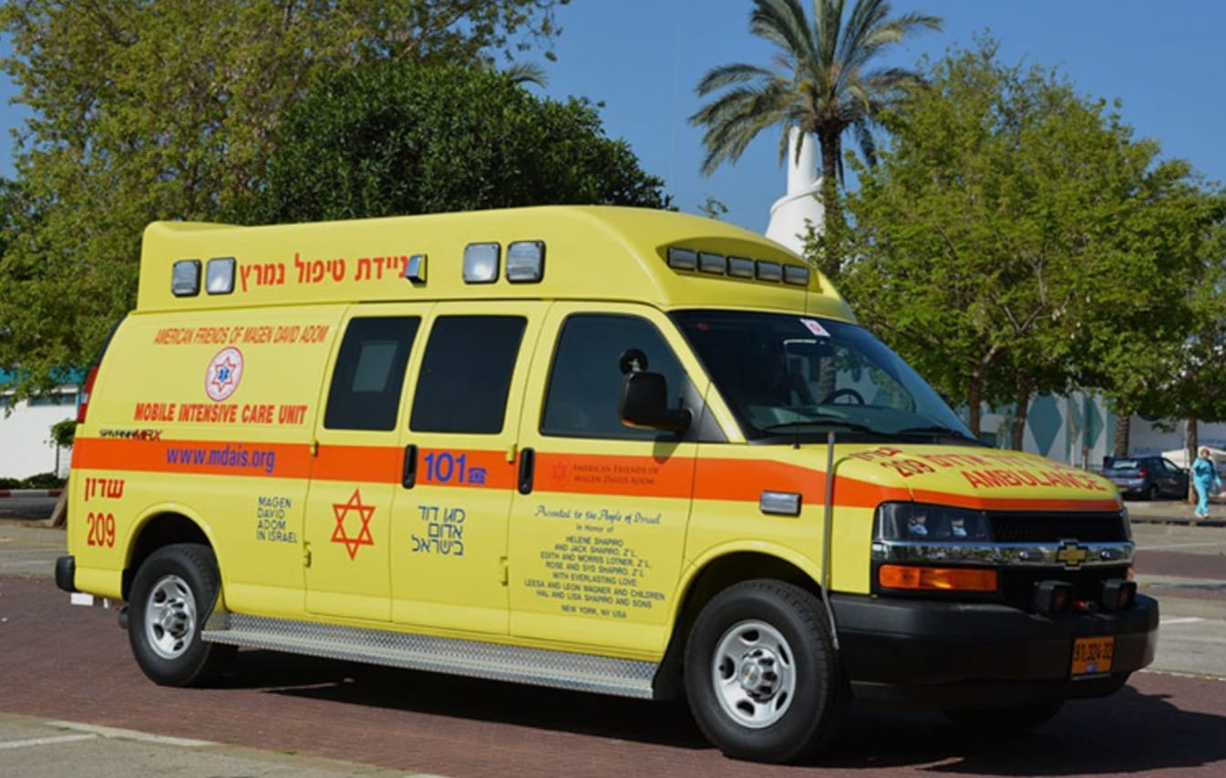אמבולנס של מד"א. צילום: דוברות מד"א