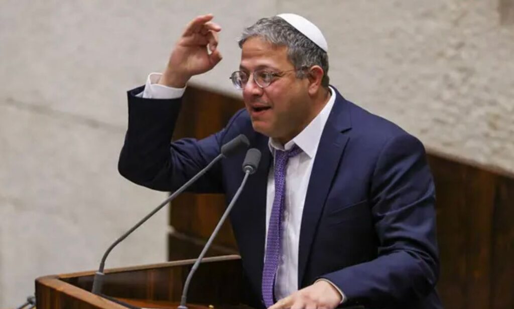 השר איתמר בן גביר. צילום: דוברות הכנסת