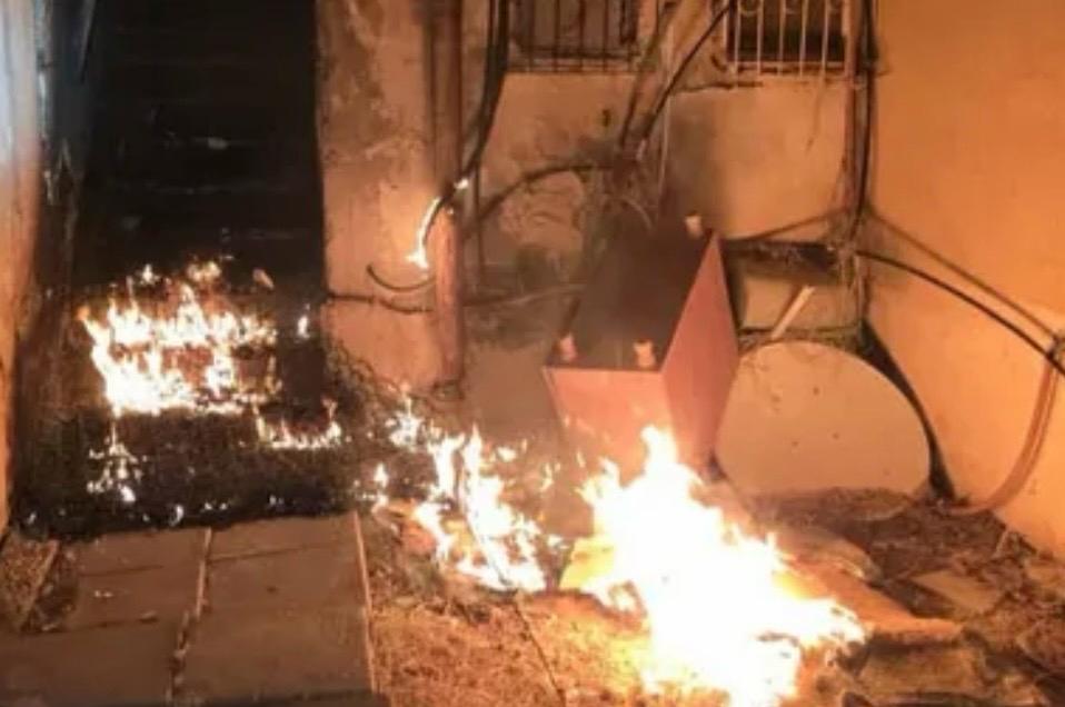 הצתות בבאר שבע. צילום: דוברות כיבוי והצלה