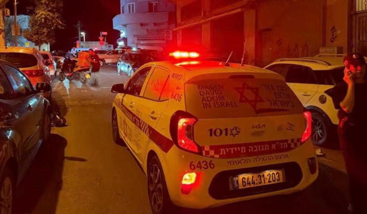 זירת האירוע ביפו. צילום: דוברות מד"א