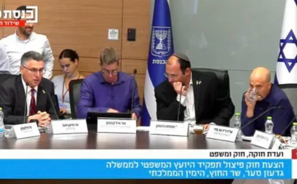 ישיבת הועדה. צילום: מסך