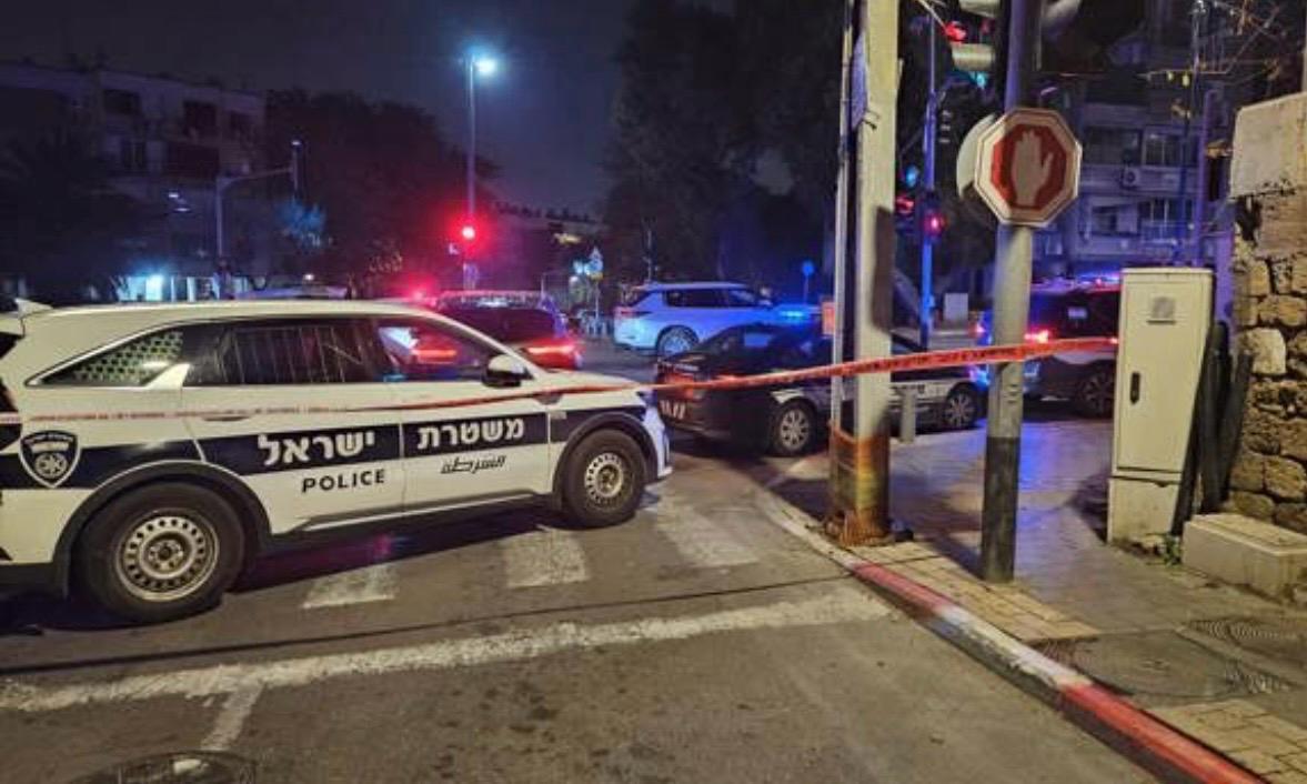 ירי ביפו. צילום: דוברות המשטרה