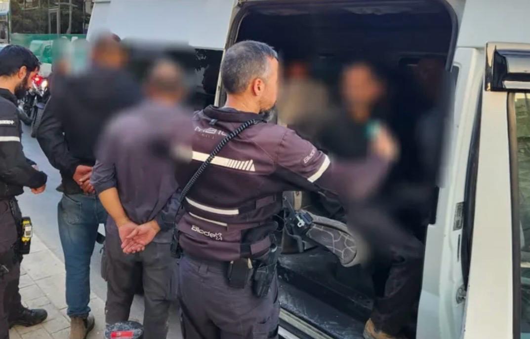 מעצר שוהים בלתי חוקיים. צילום: ארכיון\דוברות המשטרה