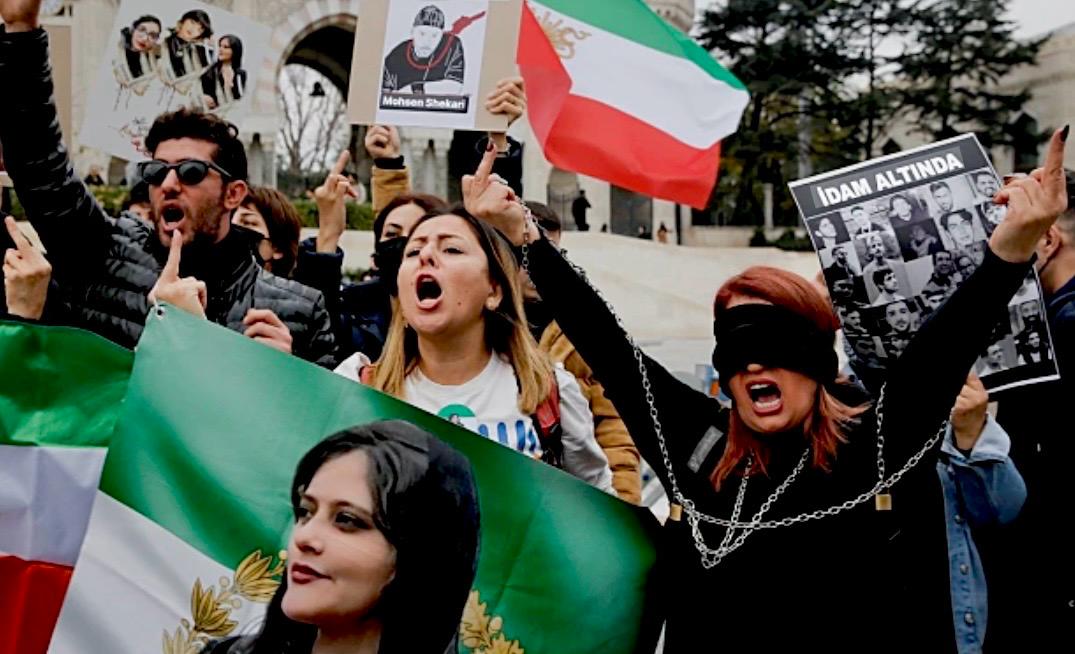 מחאות באיראן. צילום: מסך רשתות חברתיות\לפי סעיף 27 א'