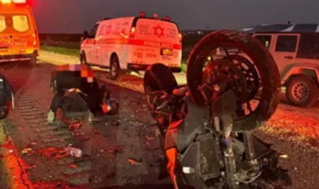 זירת התאונה. צילום: מד"א