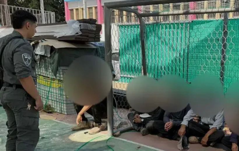 שוהים בלתי חוקיים נתפסו ברחובות. צילום: דוברות המשטרה