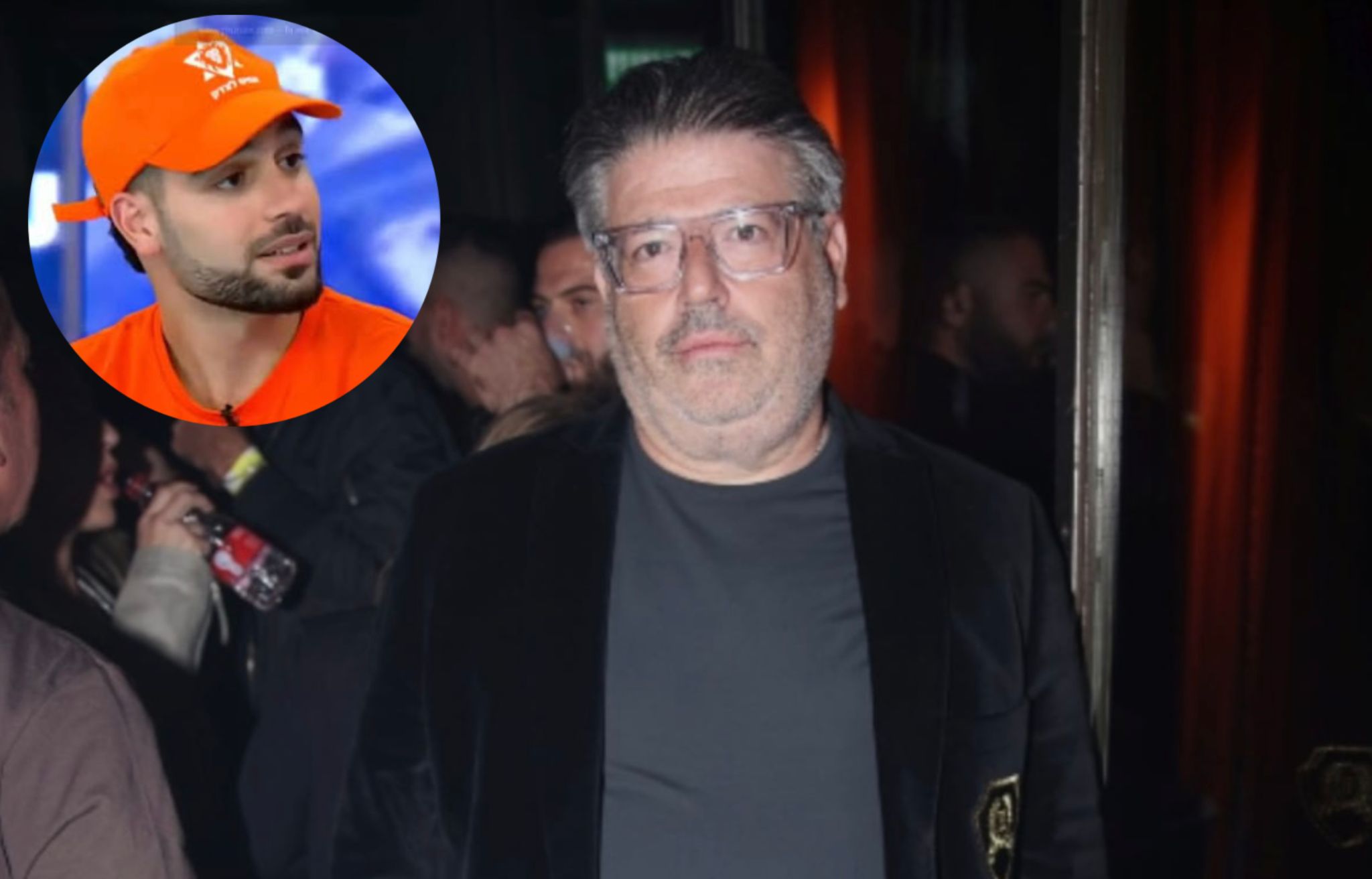 העבריין המורשע מרדכי דוד תקף את איש התקשורת הבכיר רני רהב. צילום: אור גפן\מסך "ערוץ14"