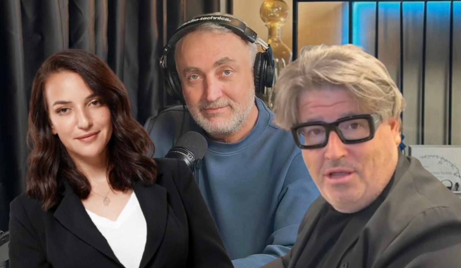 “נוכל, שקרן, רמאי”. רהב יוצא על אסייג. מימין לשמאל. רני רהב, מני אסייג ולוסי אהריש. צילום: מסך רשתות חברתיות