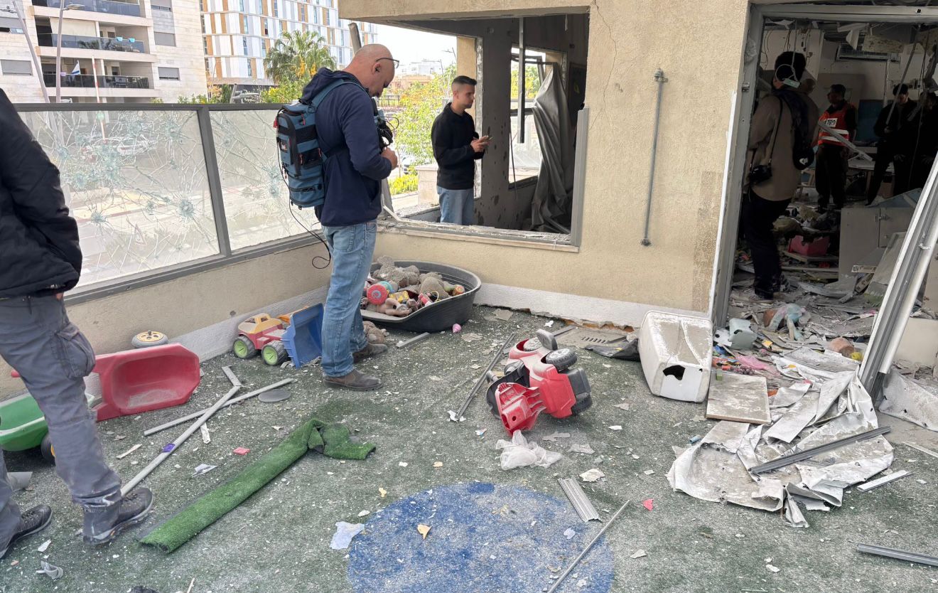 זירת האירוע בראשון לציון. צילום: מערכת "פוסט ניוז"