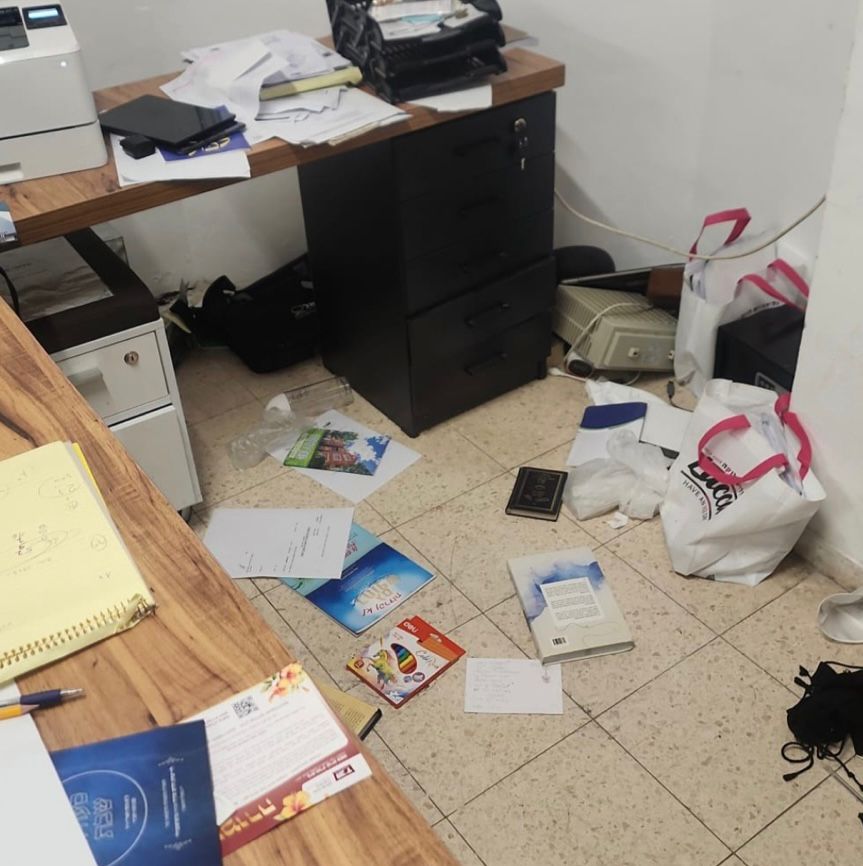 זירת האירוע. צילום: דוברות המשטרה