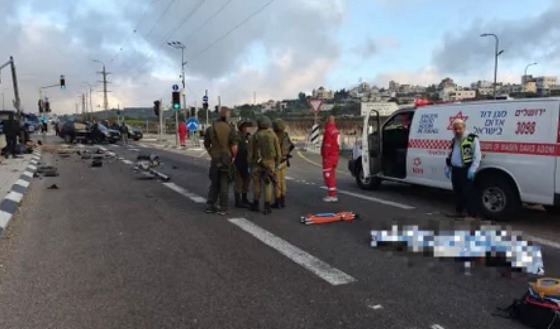 זירת האירוע. צילום: דוברות מד"א