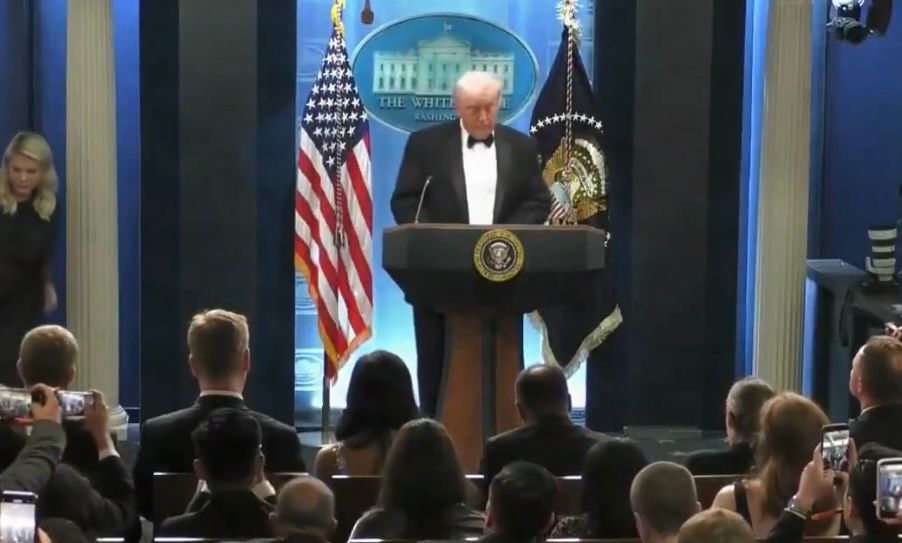 הנשיא דונלד טראמפ בבית הלבן. צילום: מסך רשתות חברתיות
