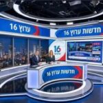 אולפן ערוץ 16 החדש. צילום: יח"צ