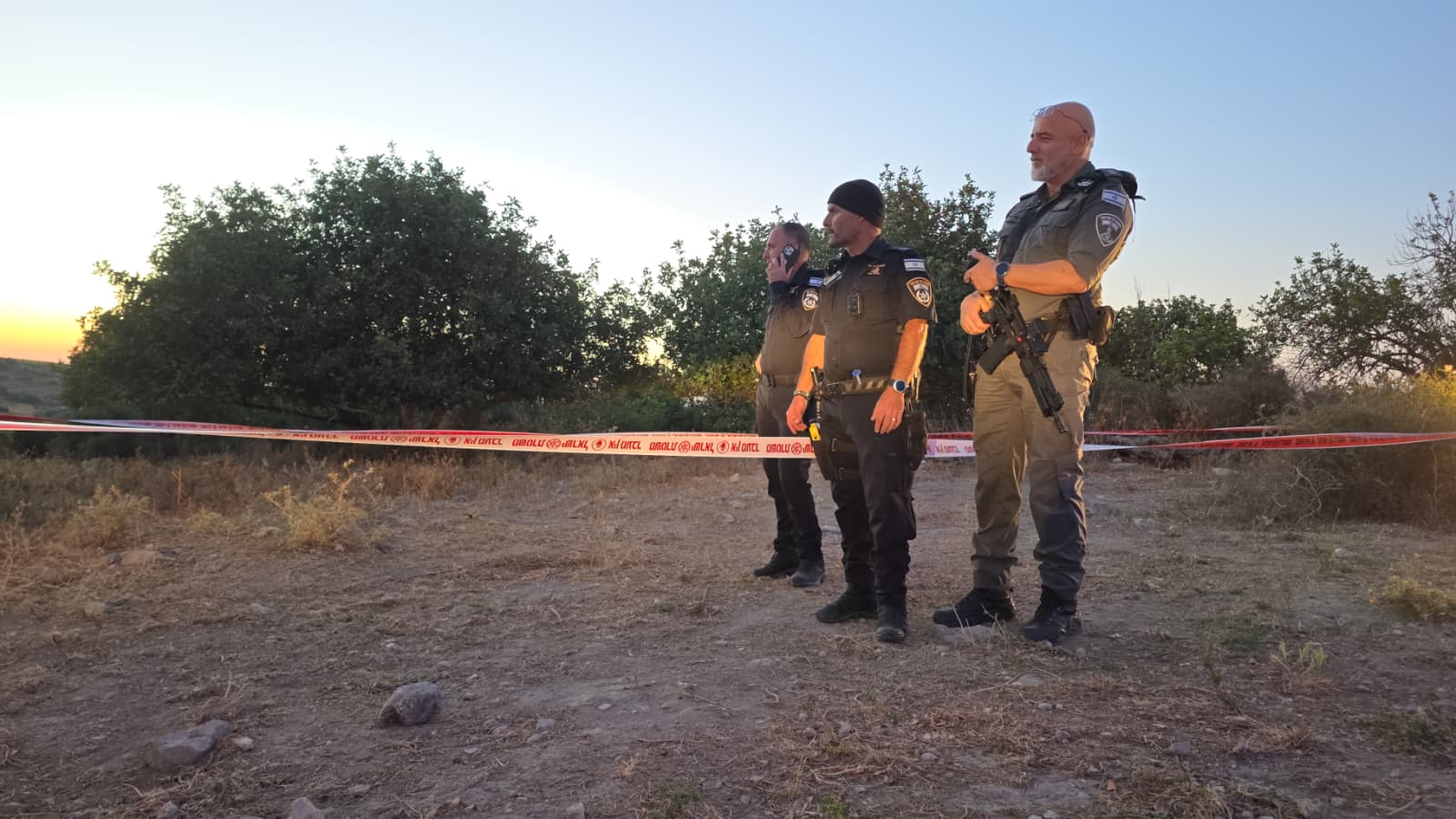 זירת האירוע. צילום: דוברות המשטרה