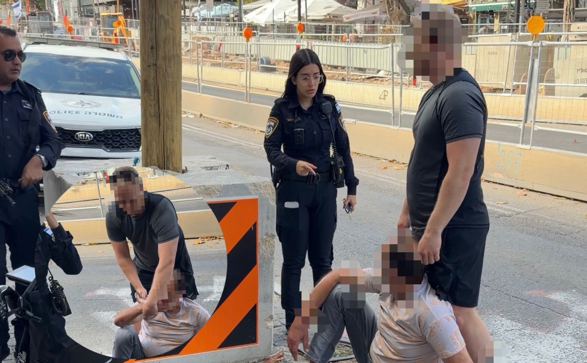 השוטר האמיץ אשר חתר למגע וסייע בלכידת הגנב החשוד. צילום: לפי סעיף 27 א'