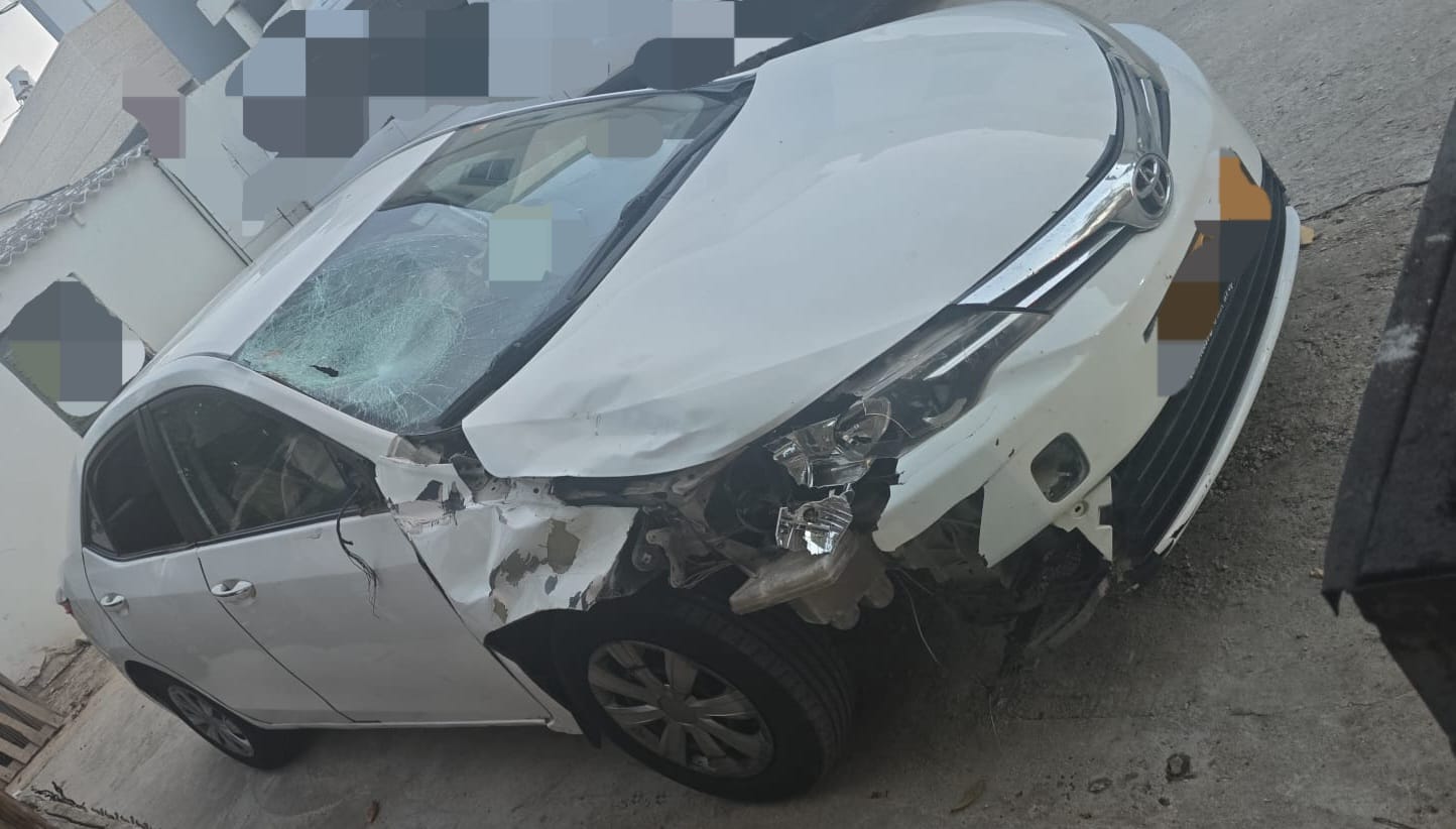 הרכב החשוד אשר נתפס. צילום: דוברות המשטרה