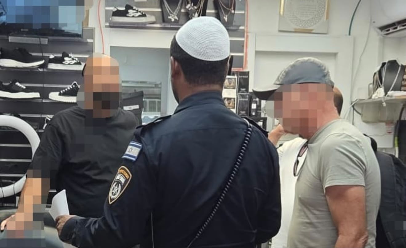 מבצע אכיפה בלוד. צילום: דוברות המשטרה