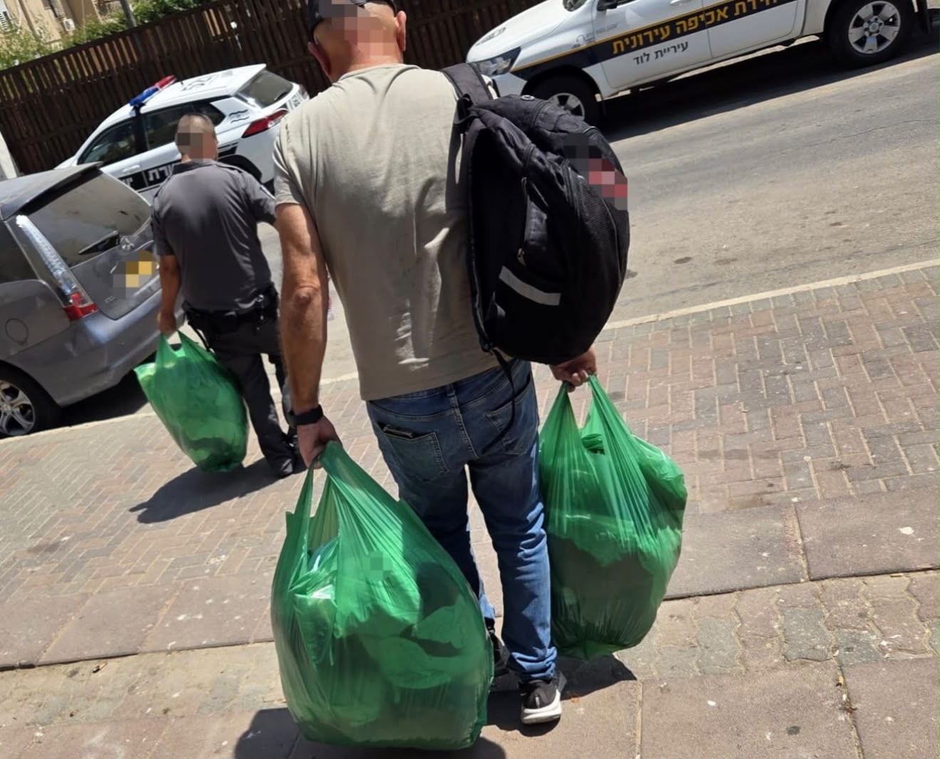 מבצע אכיפה בלוד. צילום: דוברות המשטרה