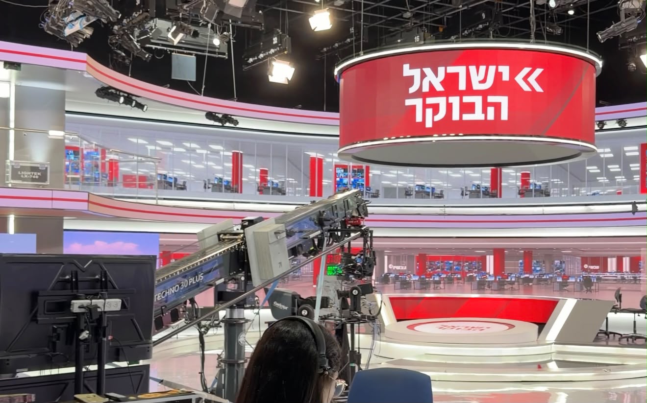 אולפני ערוץ 14. צילום: מערכת "פוסט ניוז"