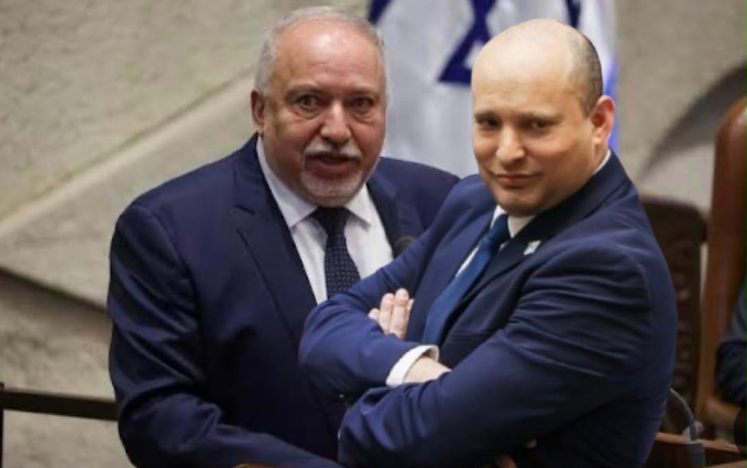אביגדור ליברמן ונפתלי בנט. צילום: דוברות הכנסת