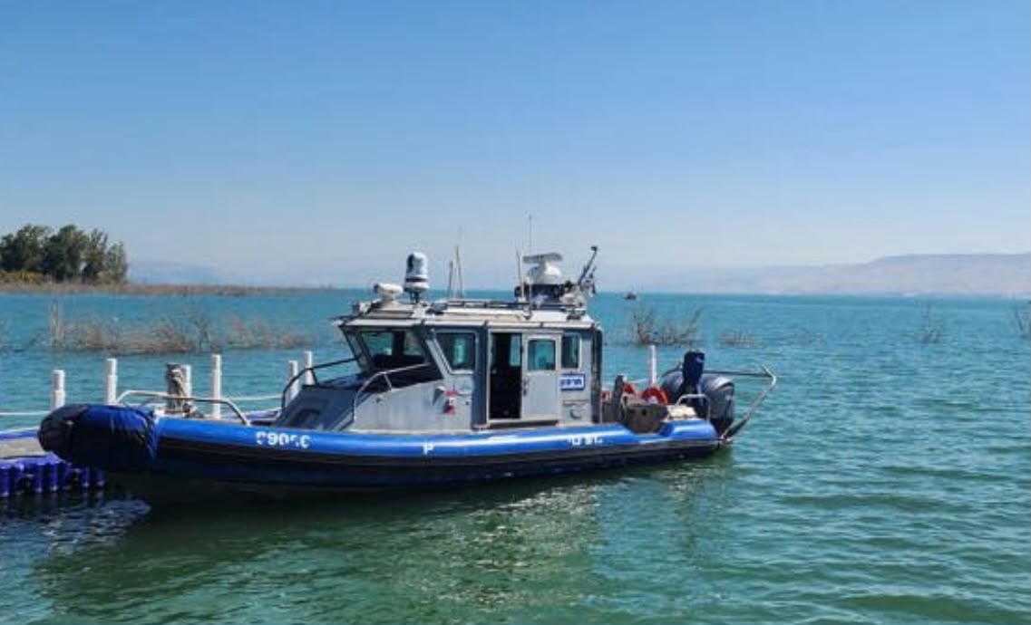 הכנרת. צילום: דוברות המשטרה