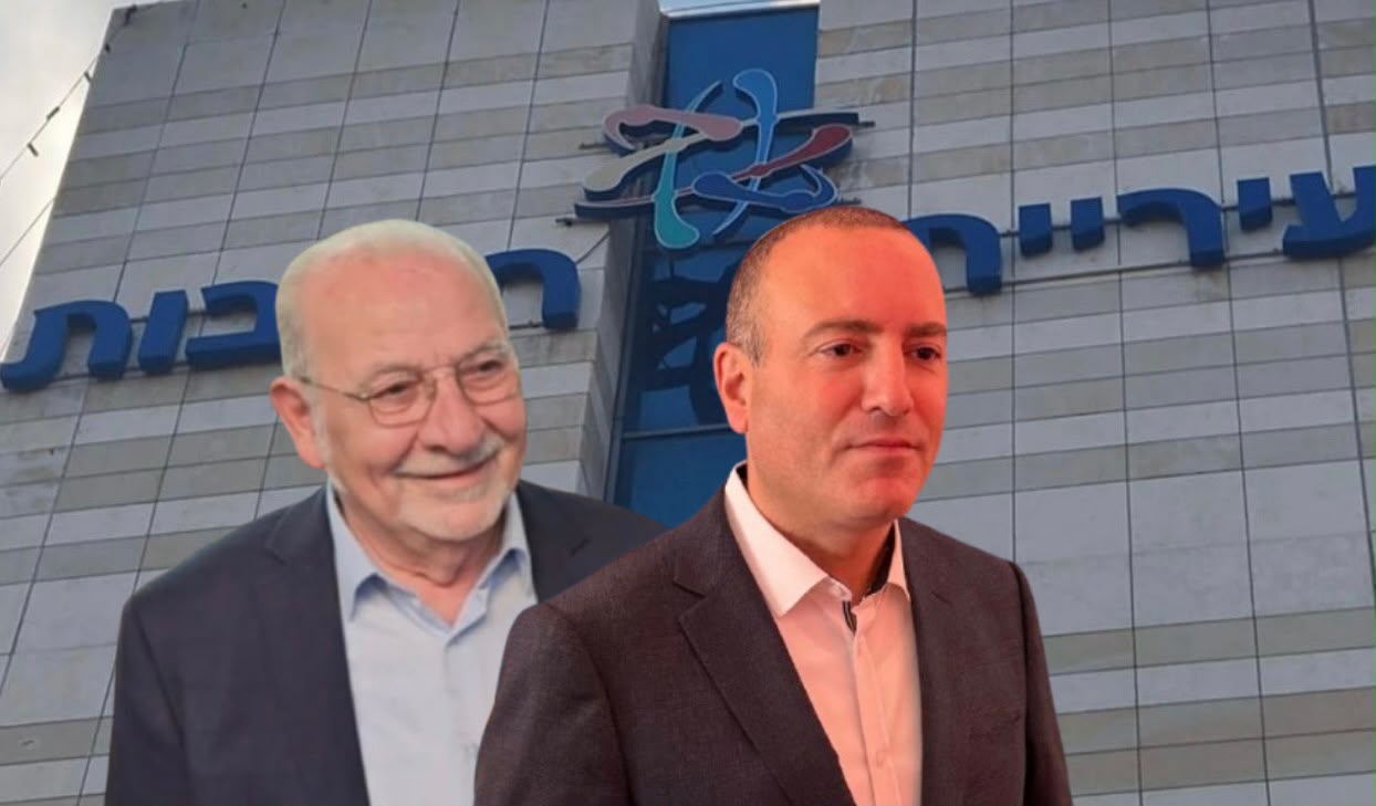 מתן דיל וראש העיר הקודם, רחמים מלול. צילום: מערכת "פוסט ניוז"